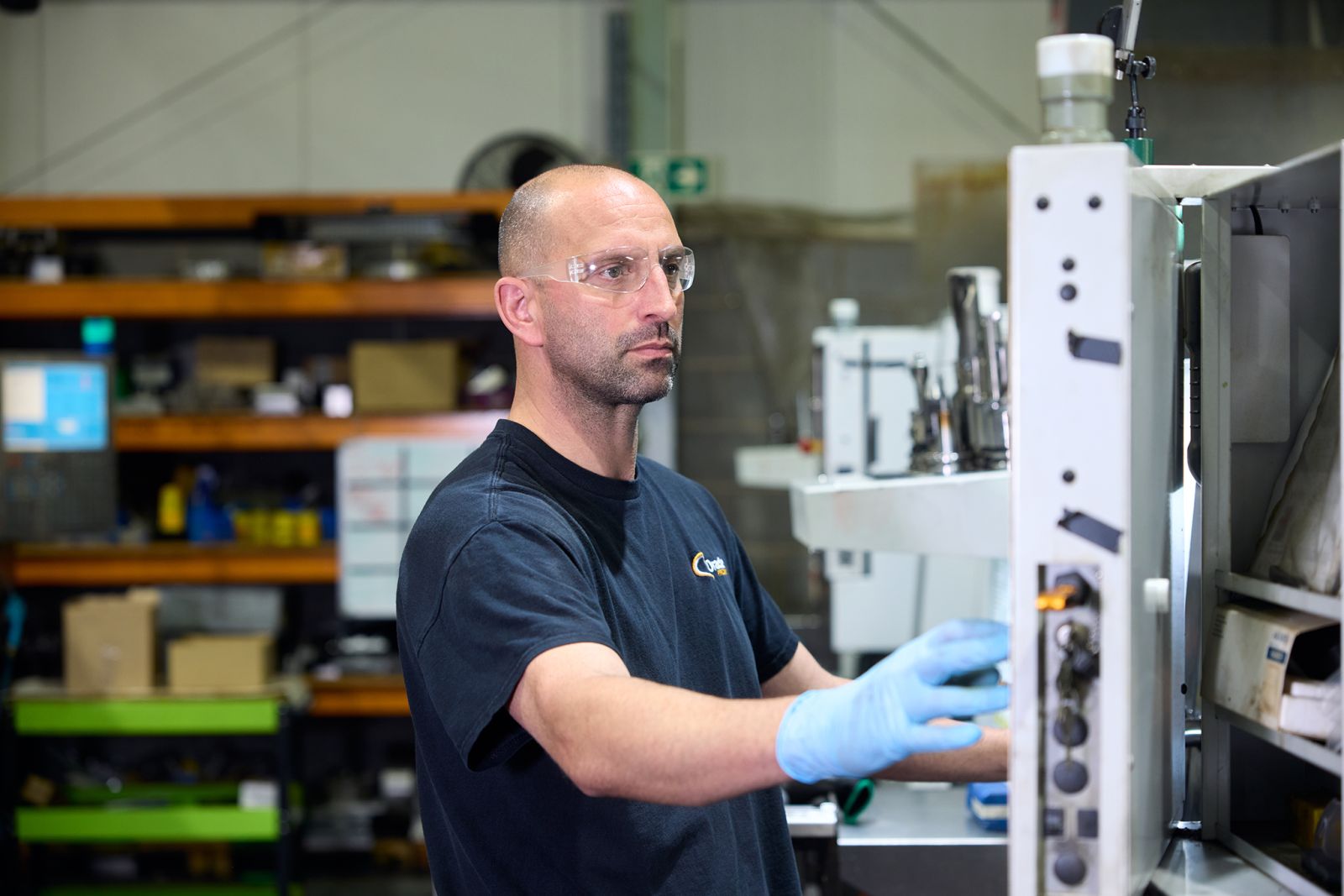 Scott setting up our HAAS TM-2