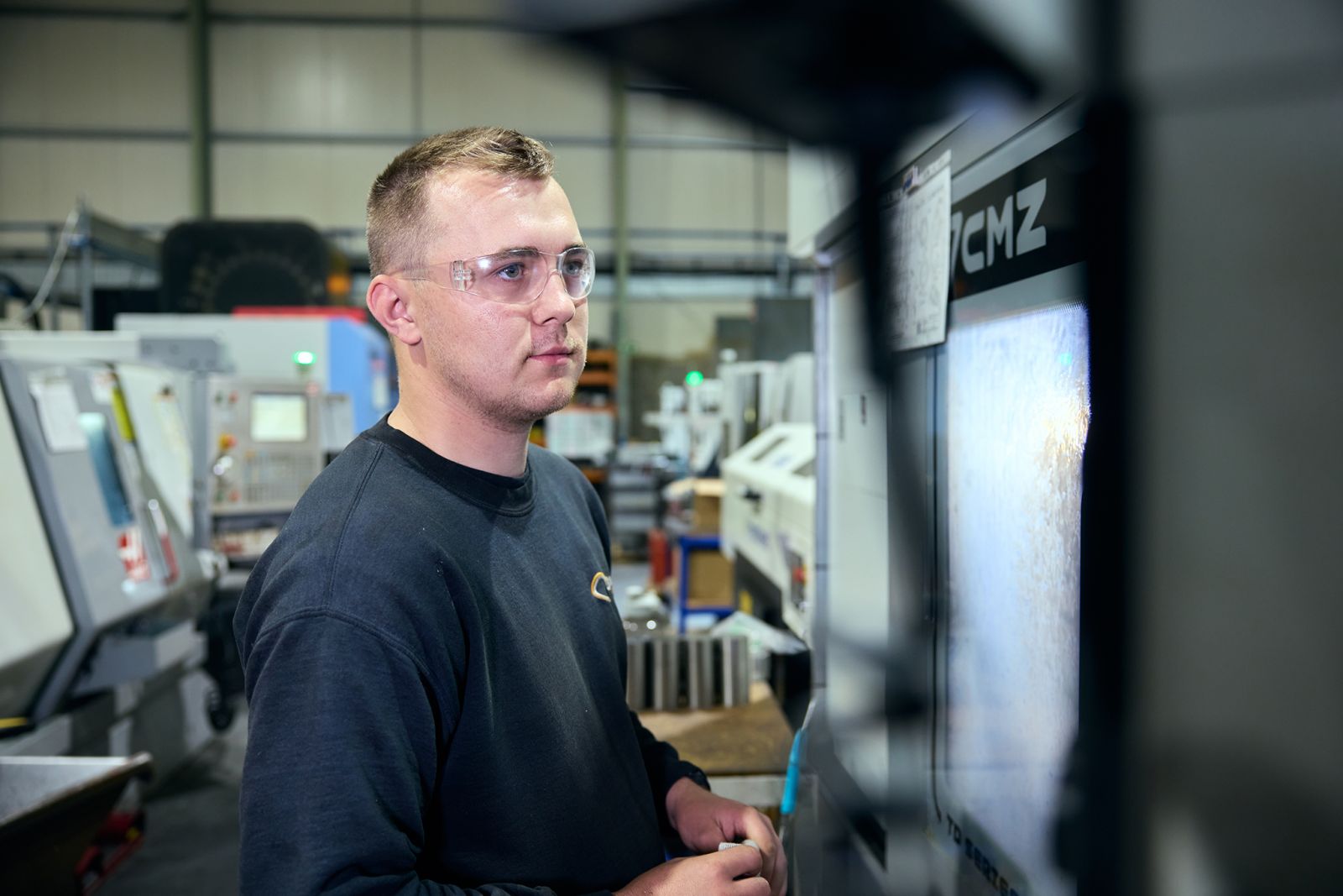 Elliot setting up CMZ TD30YS GANTRY-LOADED LATHE